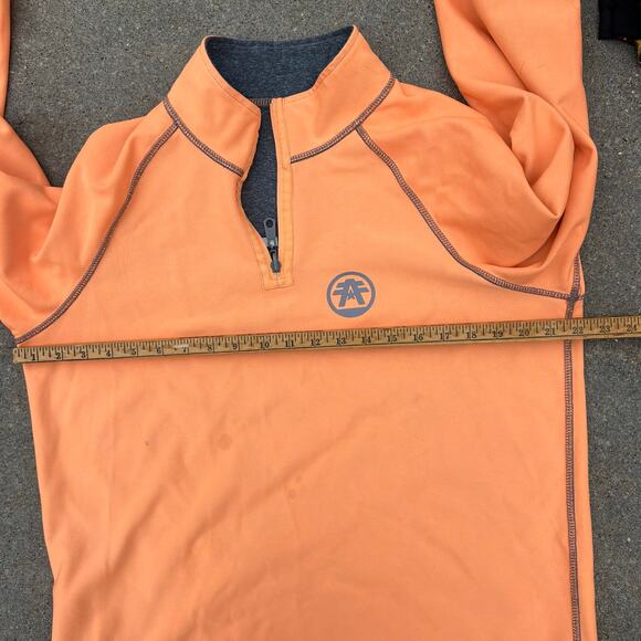 American Fighter 1/4 zip Reversible Orange Gray Pullover Jacket Large - Picture 9 of 11